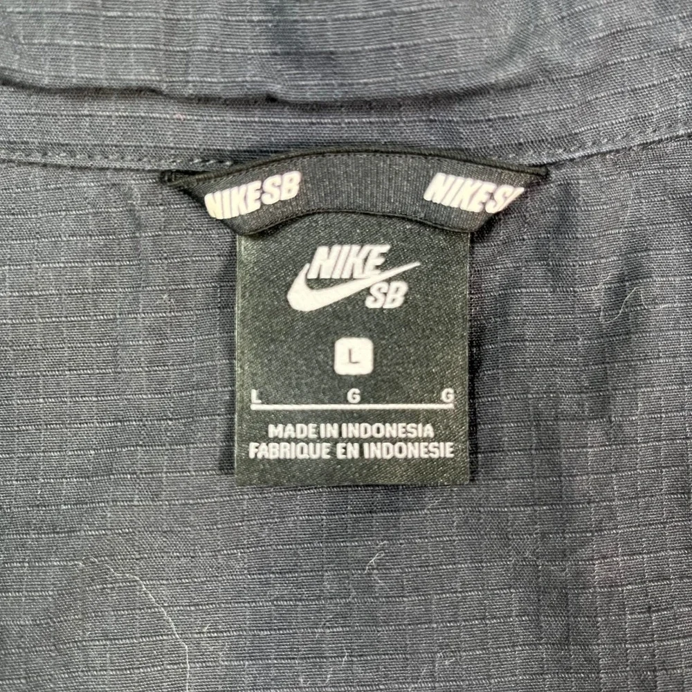 Nike SB Flex Coaches Chore Jacket Black Ripstop Utility Skate Coat Mens Large L - Picture 13 of 16
